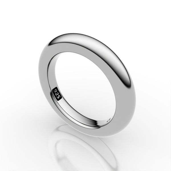 TTT_MSW silver ring リング Wide Wave Sterling Silver Ring – T Makowski Co.