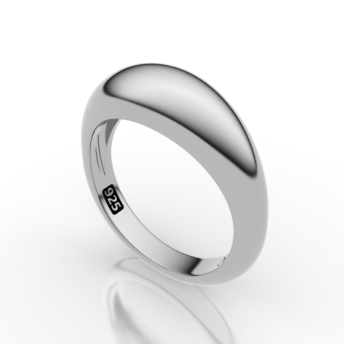 Slim Dome Sterling Silver Ring – T Makowski Co.