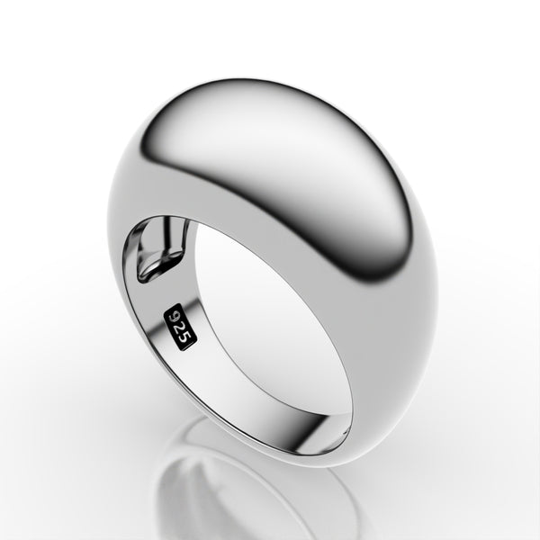 指輪・リング BLENDOFF Flow of Water Ring Silver 925 Sterling Silver Carved Rolling Water Wave Rimmed Cuff Band
