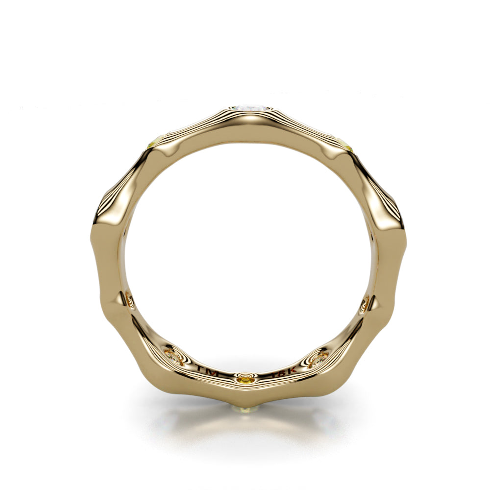 アクセサリー Akari H gold block ring joujou Joujou Initial Ring – Caye Joaillier